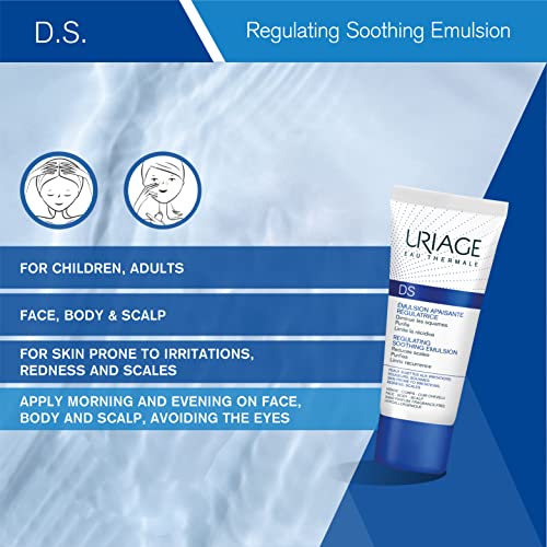 Uriage D.s. Regulating Foaming Gel 5 Fl.oz. + D.s. Regulating Soothing Emulsion 1.35 Fl.oz. | Complete Routine To Sooth Irritation, Restore Comfort & Even Tone To Skin Subject To Redness #TOP4