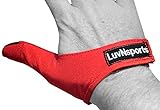 LoveNSports - Bowling Ball Thumb Socks Insert around Wrist - Tape Replacement with Grip Support- Right Glove Saver (Red)