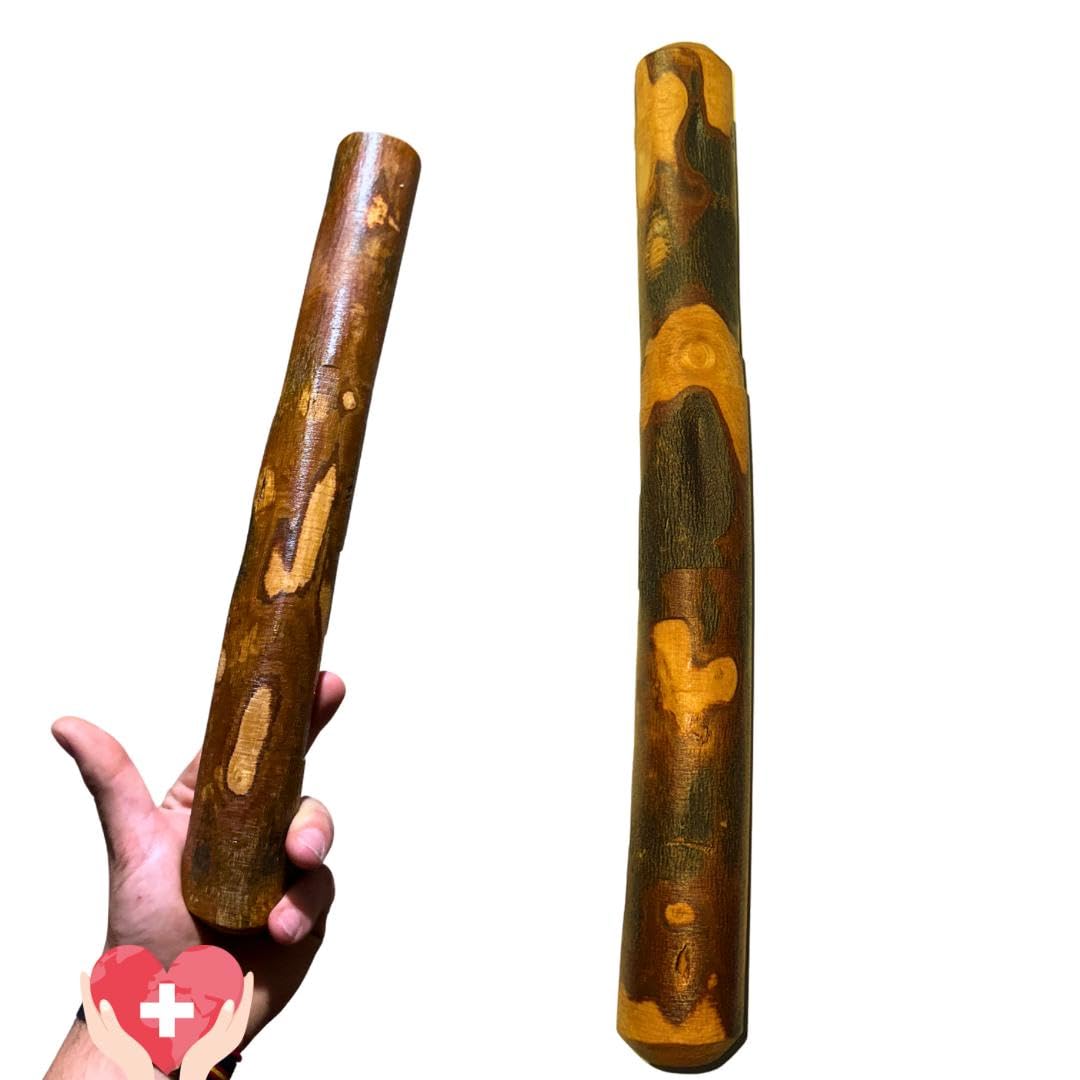 Palo Mordedor XL || Perros Grandes | 27-30 cm | Madera de Olivo Natural, Bañado en Aceite de Oliva Virgen Extra | Saludable, Duradero y Alivia la Ansiedad