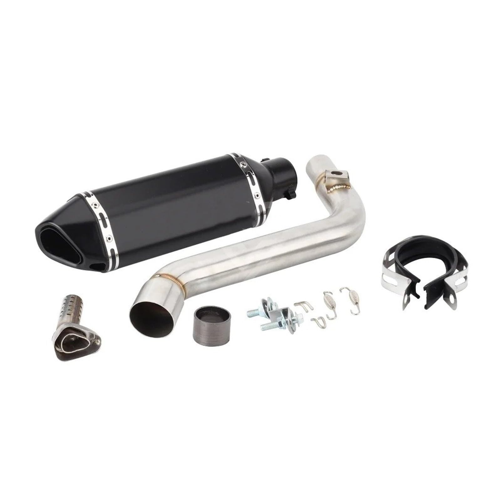 Motorrad-Auspuff Für Suzuki Für DR650 1996-2024 DR650SE DR 650SE DR 650 SE Escape Slip-on Motorrad Auspuff Schalldämpfer Und Link Rohr System(D)