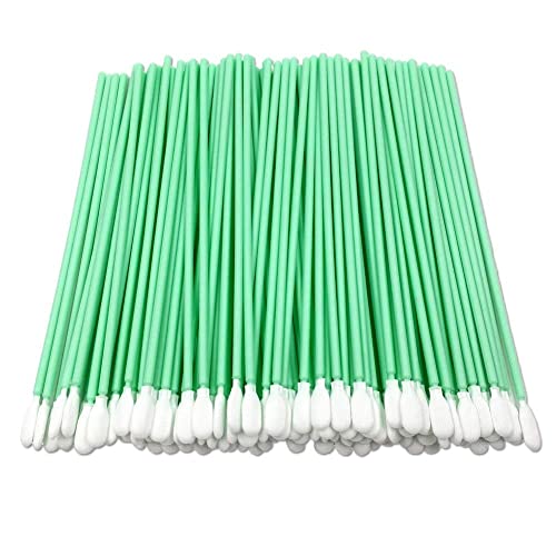 Bastoncillos Limpieza De Espuma,100 piezas Kits de Bastoncillos de Espuma Espuma de Limpieza Varillas de Hisopos Palillos de Esponja de Limpieza para Cámara Lente Optica Equipo Optico