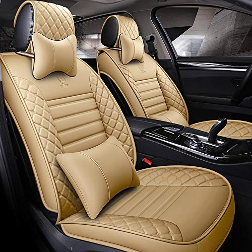 Funda para asiento de coche, accesorio para coche, impermeable, de piel sintética, para sedán, camioneta, SUV, perros, mujeres, bebés, 13 piezas Cover