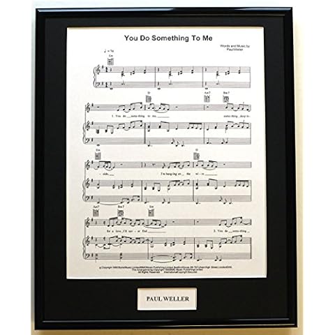 PAUL WELLER/FRAMED SONGSHEET/YOU DO SOMETHING TO ME Cover