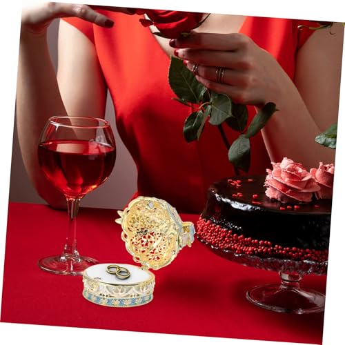 Boîte à bague émaillée et petite boîte à bijoux pour rangement bagues