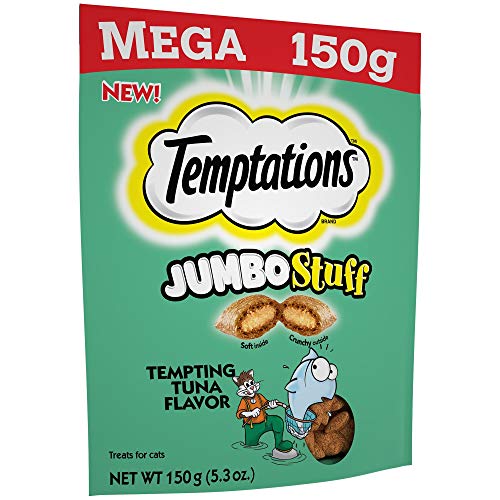 Temptations Mega Jumbo Stuff Tempting Tuna Flavor (1-Bag) (Net Wt 5.3 Oz) #TOP5