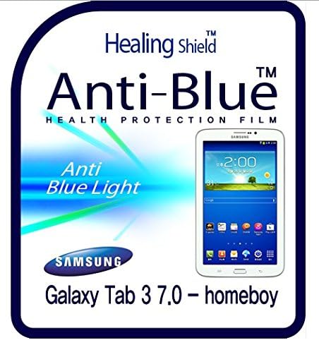 Healingshield Screen Protector Eye Protection Anti UV Blue Ray Film Compatible for Samsung Tablet Galaxy Tab3 7.0 Homeboy [Front 1pc]