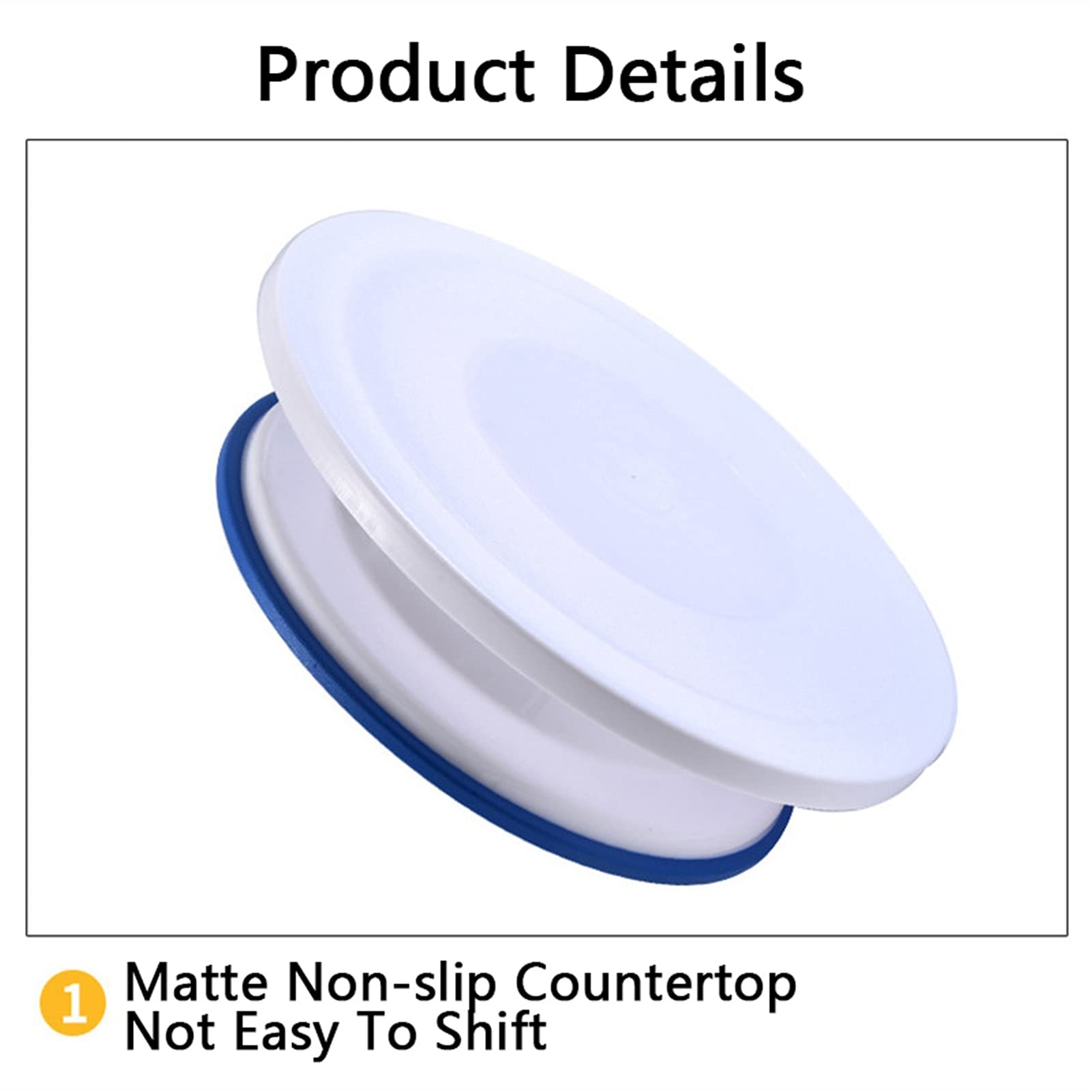 Tortenplatte Drehbar 6pcs / set. PP Plastik-Plastik-Plattenspieler rotierender Kuchen-Stand-Teig glattere Spatel-Rotary-Tisch-Backfondantformen Kuchenform-Kuchen-Werkzeuge Kuchen dekorieren Verbrauchs