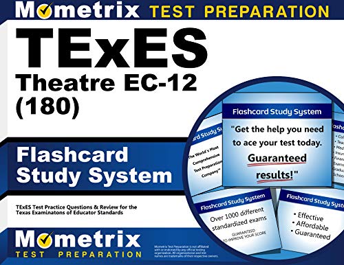 TExES Theatre EC-12 (180) Flashcard Study System: TExES Test Practice Questions & Review for the Texas Examinations of Educator Standards (Cards) cover