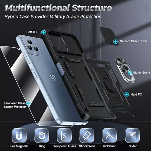 Coque Revvl 6 5G et verre trempé - Protection robuste LeYi