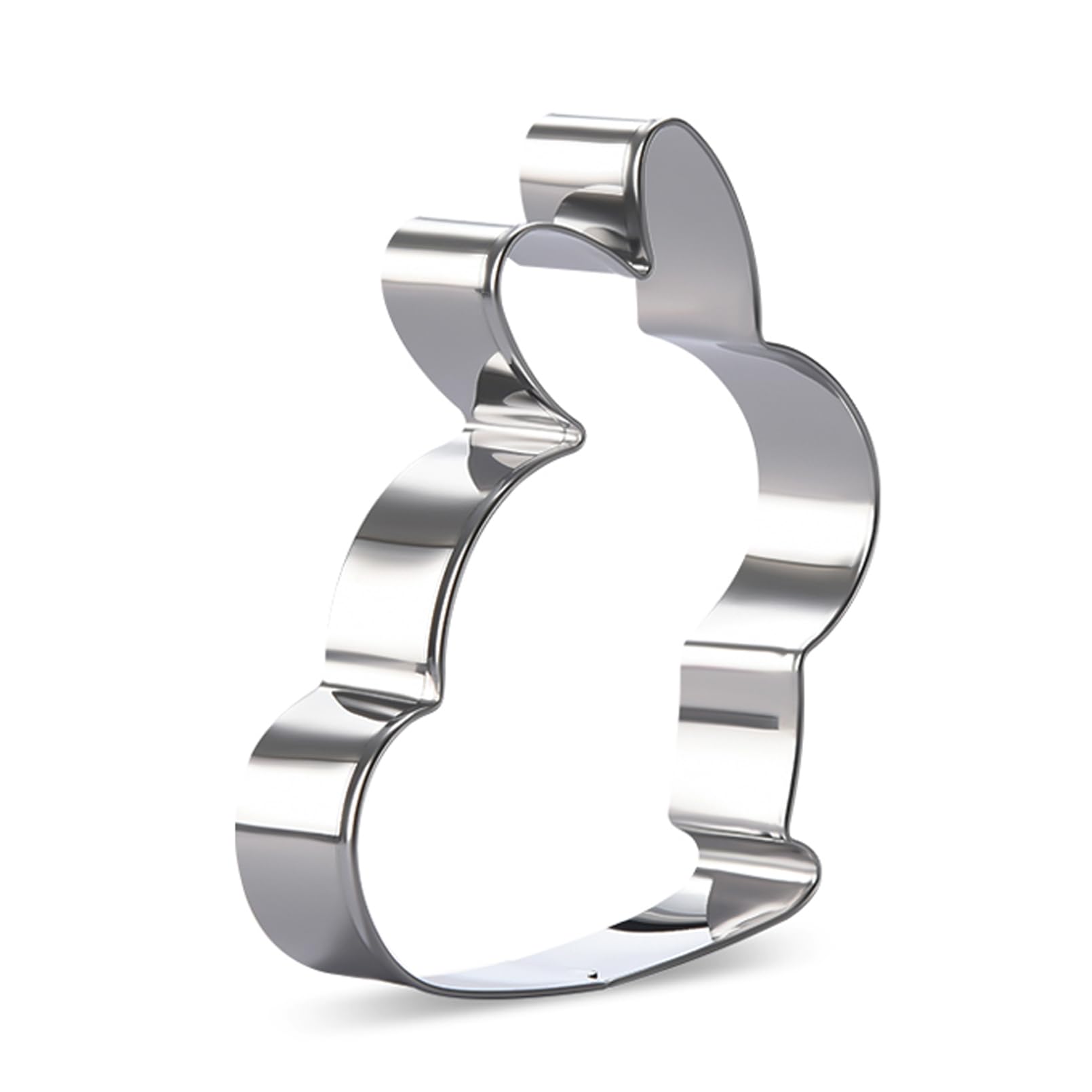 PANSIBY 1 Piece Rabbit Easter Cookie Cutter, Stainless Steel, Easy to Clean, Easter Bunny Biscuit Cutter - Image 2