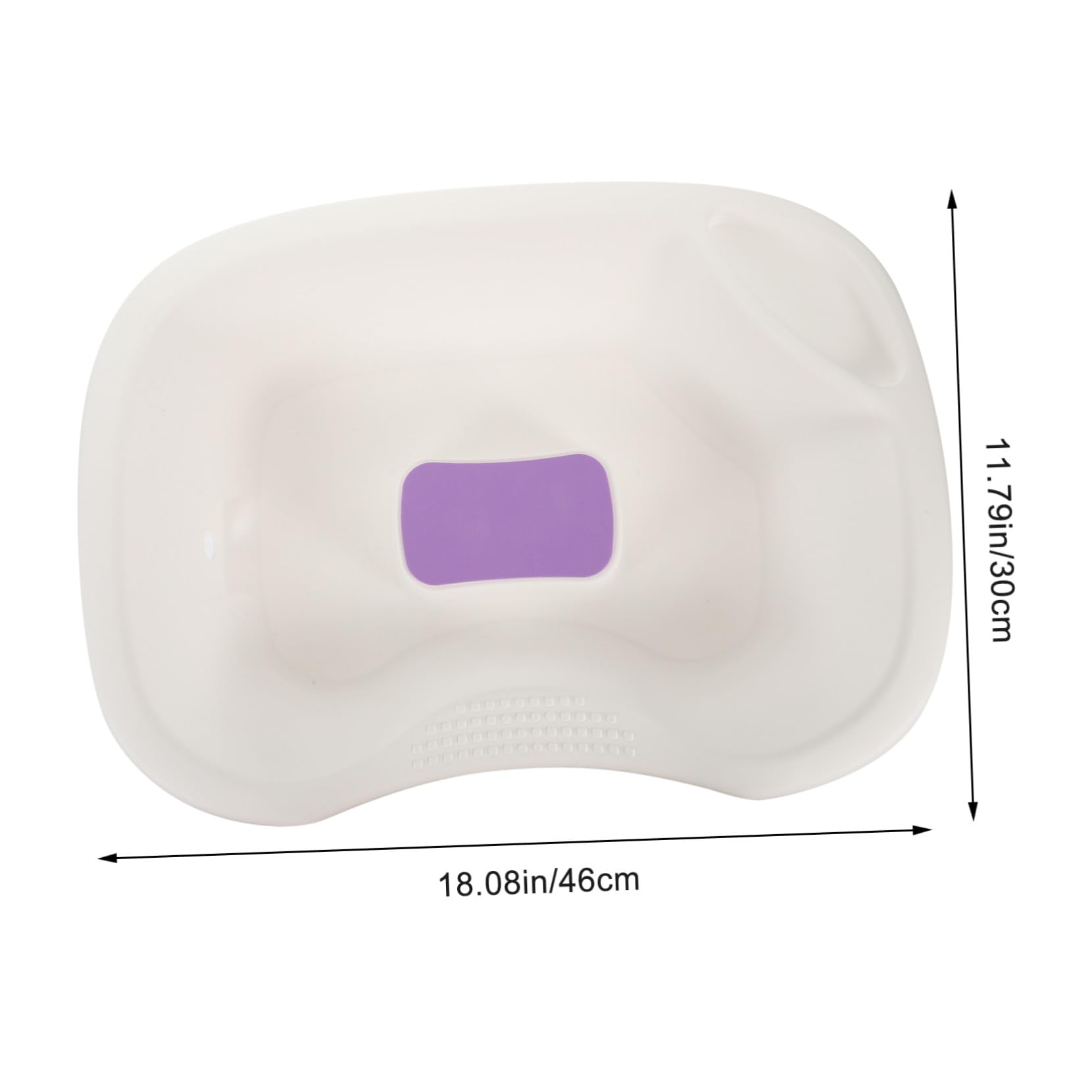 Homoyoyo Ergonomisches Haarwaschbecken Geeignet zum Liegen für Zuhause aus Kunststoff mit Praktischem Ablauf für Ältere Menschen und Schwangere