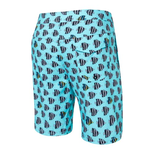 SAXX Underwear Co. Men's Betawave 2N1 Boardie 19" with Built-in Pouch Support, Fashion2