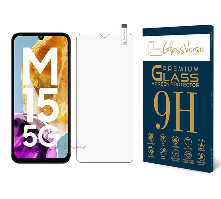 GlassVerse 9H Tempered Glass For Samsung Galaxy M15 5G Cellphone(Pack Of 1)With Free Installation Kit. Full Screen Coverage-6.5 Inch (B0D9S4BWWC) Amazon Price History, Amazon Price Tracker