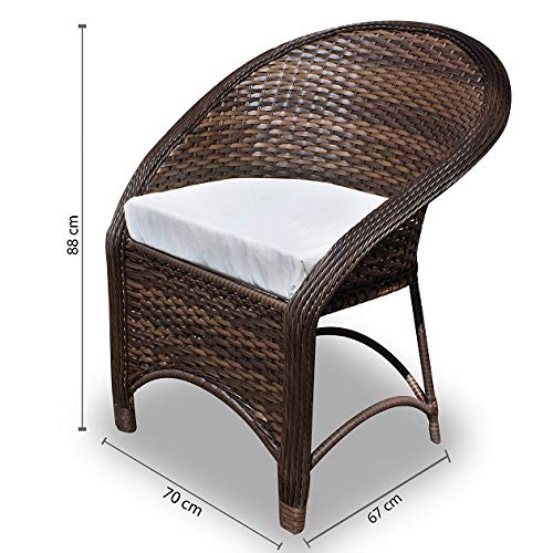 Conjunto de Poltronas Fibra Sintética Seul - 2 Poltronas + 1 Mesa Centro - Tecido Duna Cru