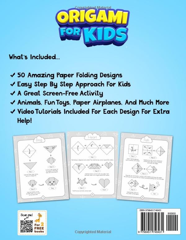 Origami For Kids: 50 Amazing Paper Folding Projects With Simple Step By Step Instructions (Origami Fun) - Image 2