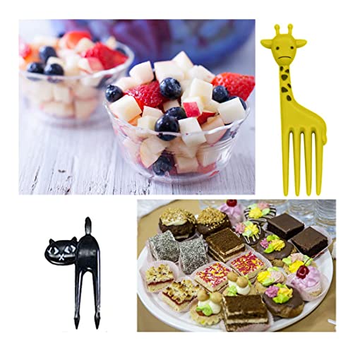 YUUSIKCO 60 Pezzi Forchettine Frutta Bambini