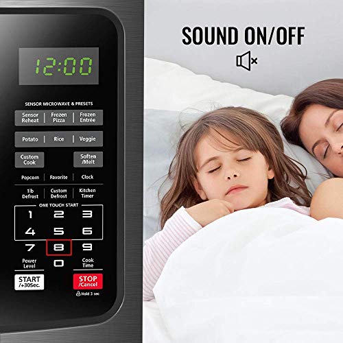 image for Toshiba  EM131A5C-BS Microwave Oven with Smart Sensor, Easy Clean Inte