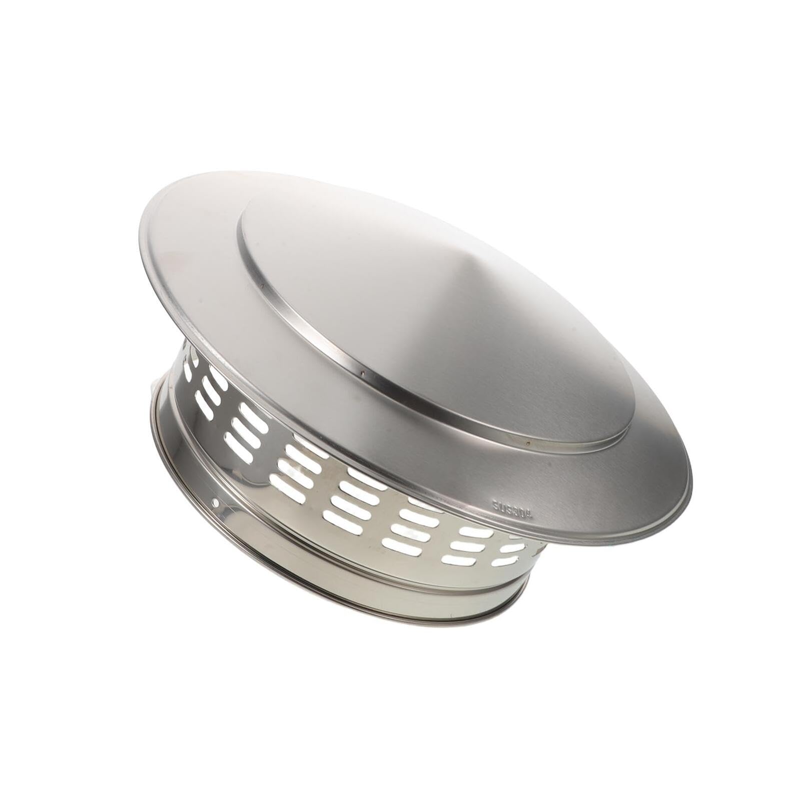KGLHJDY Angoily Stainless Steel Chimney Cap 220 Roof Pipe Cover with Rain Guard for Wood Stove Exhaust Flue Hole Protection, Stove Pipe Flue Hole Cover Suitable for Outdoor Fireplace Ventilation