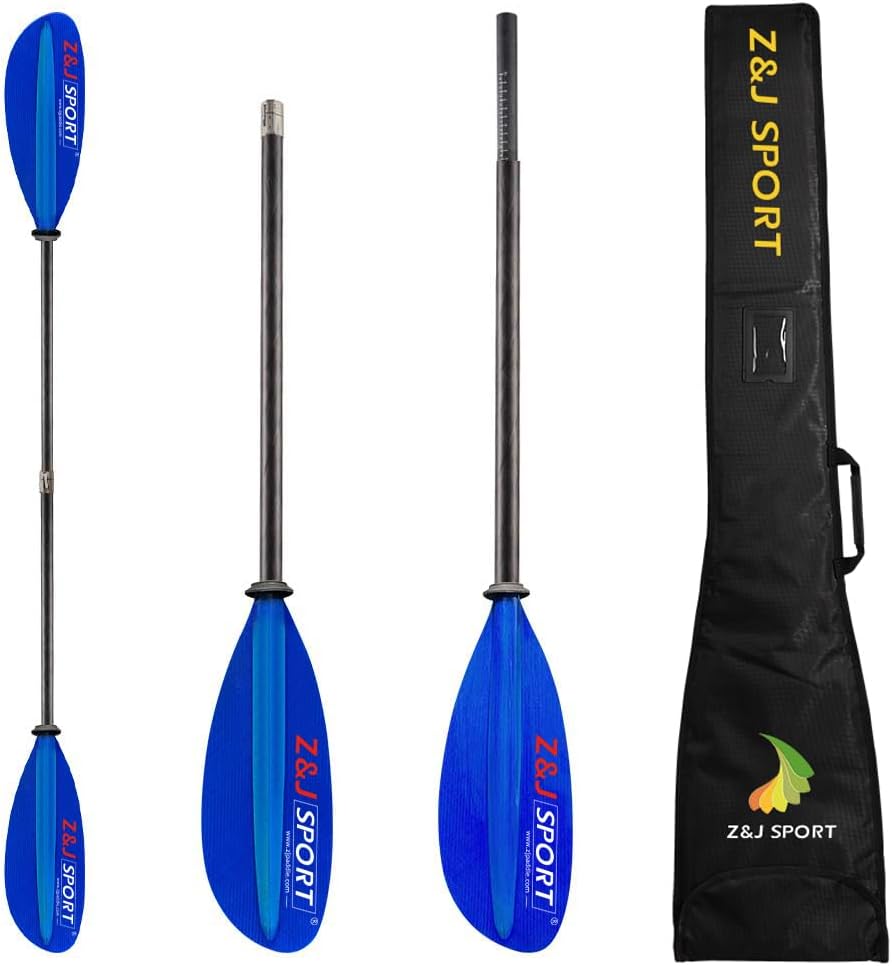 Z&J SPORT Sea Kayak Paddle Fiberglass Blade with Paddle Bag, Adjustable Recreational Touring Kayak Paddle for Dynamic Kayaking in Ocean, River, Lake Z&J SPORT Sea Kayak Paddle Fiberglass Blade with Paddle Bag, Adjustable Recreational Touring Kayak Paddle for Dynamic Kayaking in Ocean, River, Lake