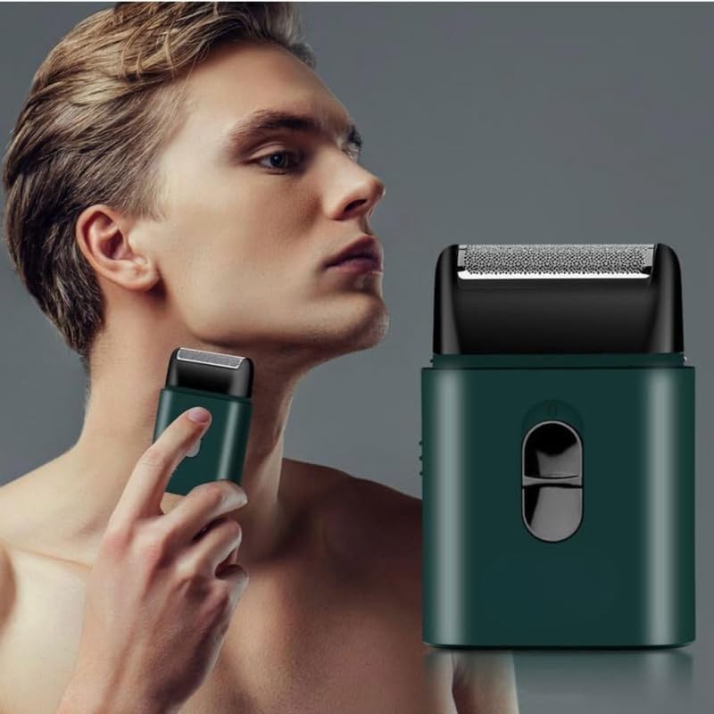 Image of Drumstone (𝟏𝟓 𝐘𝐞𝐚𝐫𝐬 𝐰𝐚𝐫𝐫𝐚𝐧𝐭𝐲) Rechargeable Mini Shaver for Beard & Face - Lightweight, Travel-Friendly Grooming Device