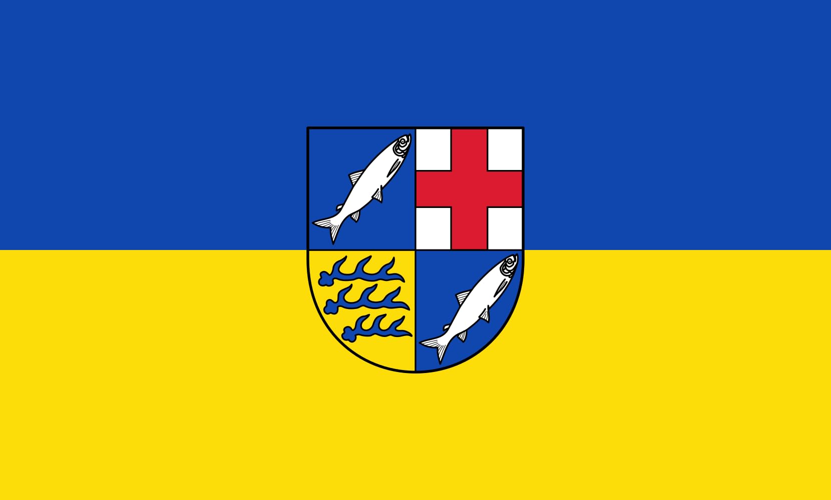 Drapeau Konstanz Kreis 1.35m² format paysage grand modèle résistant aux intempéries