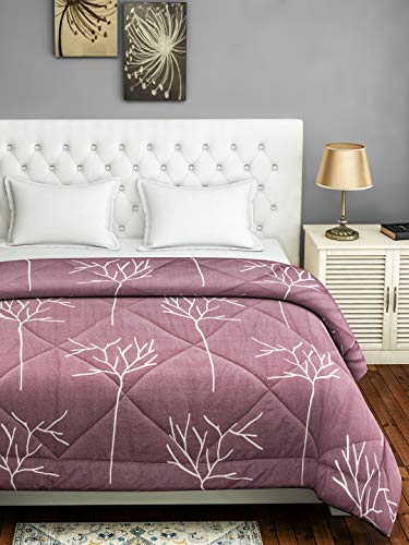Image of Swayam Double Size AC Comforter | 254 cm X 228 cm | Peach Shade, 150 GSM | Comes with Health Layer : Prevents oozing Out of Fibre