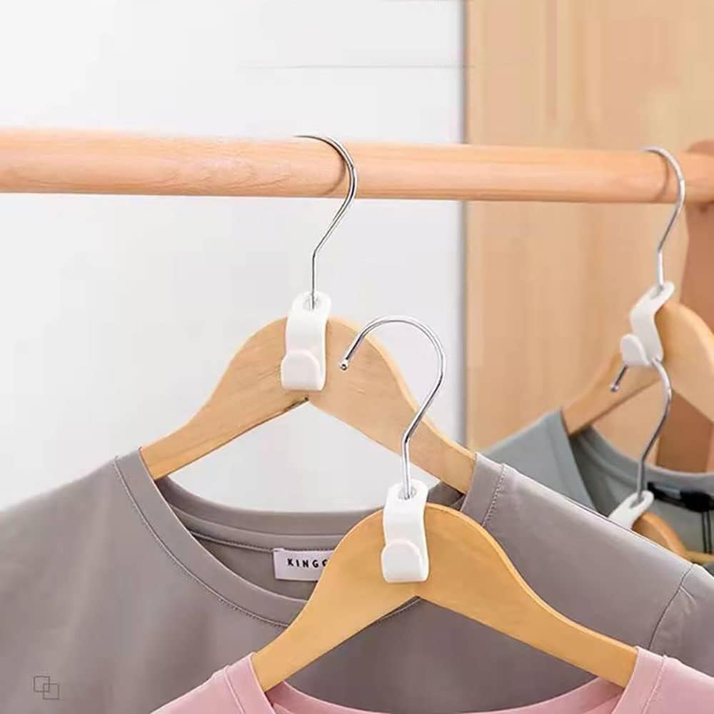 Appendiabiti Connettore Ganci,24 Pezzi Mini Cascading Appendiabiti Risparmio Ganci Appendiabiti Antiscivolo Appendiabiti Clip Estensore per Armadio Bagno