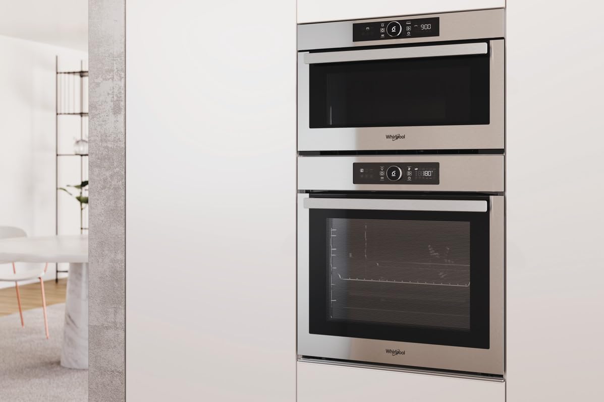 Whirlpool AMW 730/IX - Forno a microonde completamente integrato, 1000 W, in acciaio INOX [Classe di efficienza energetica B]