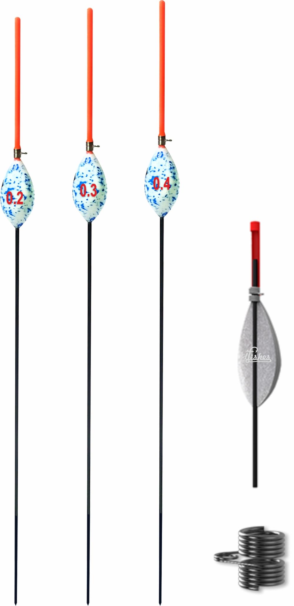 3pcs Fishing Floats Competition 0,2g/0,3g/0,4g Fishing Floats Tube Slip Bobber Coarse Fishing Tackle Tools