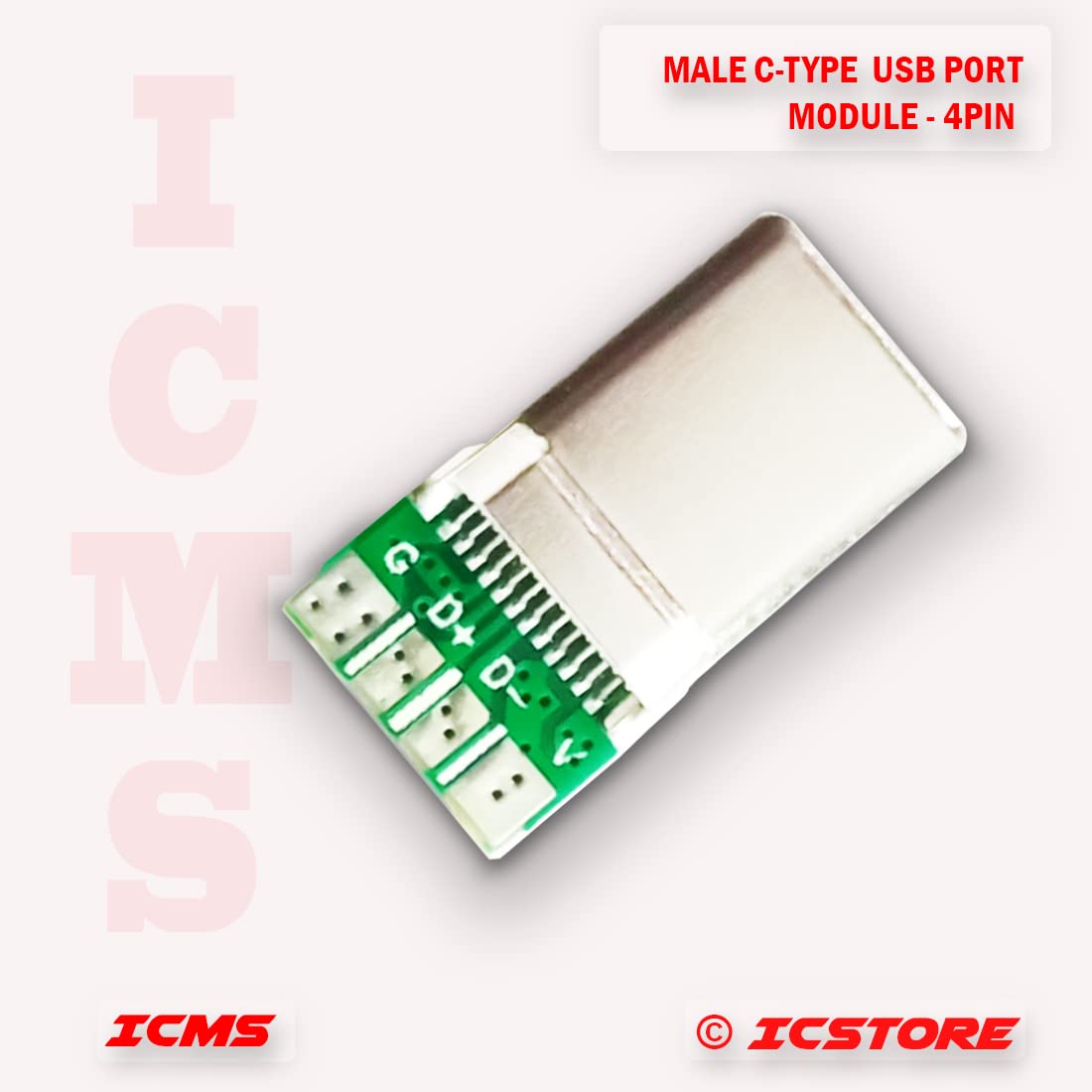 USB Port Cards - 5 Pack C Type Male -3