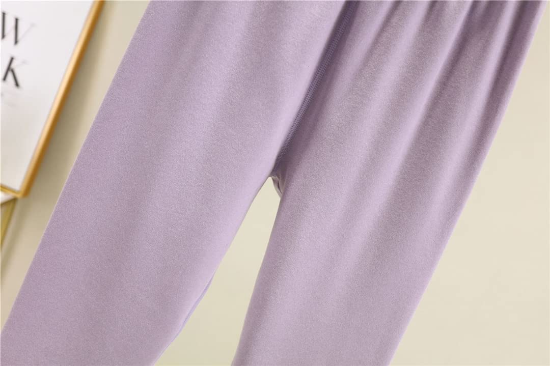 Damen Nahtlose Thermounterwäsche Zweiteiliges Set Doppelseitige Velours Thermounterwäsche, türkis, 42