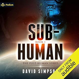 Sub-Human Audiolibro Por David Simpson arte de portada