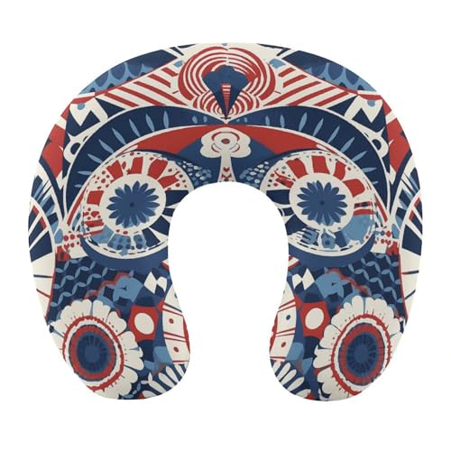 Almohada cervical de espuma viscoelástica portátil U miniatura 1