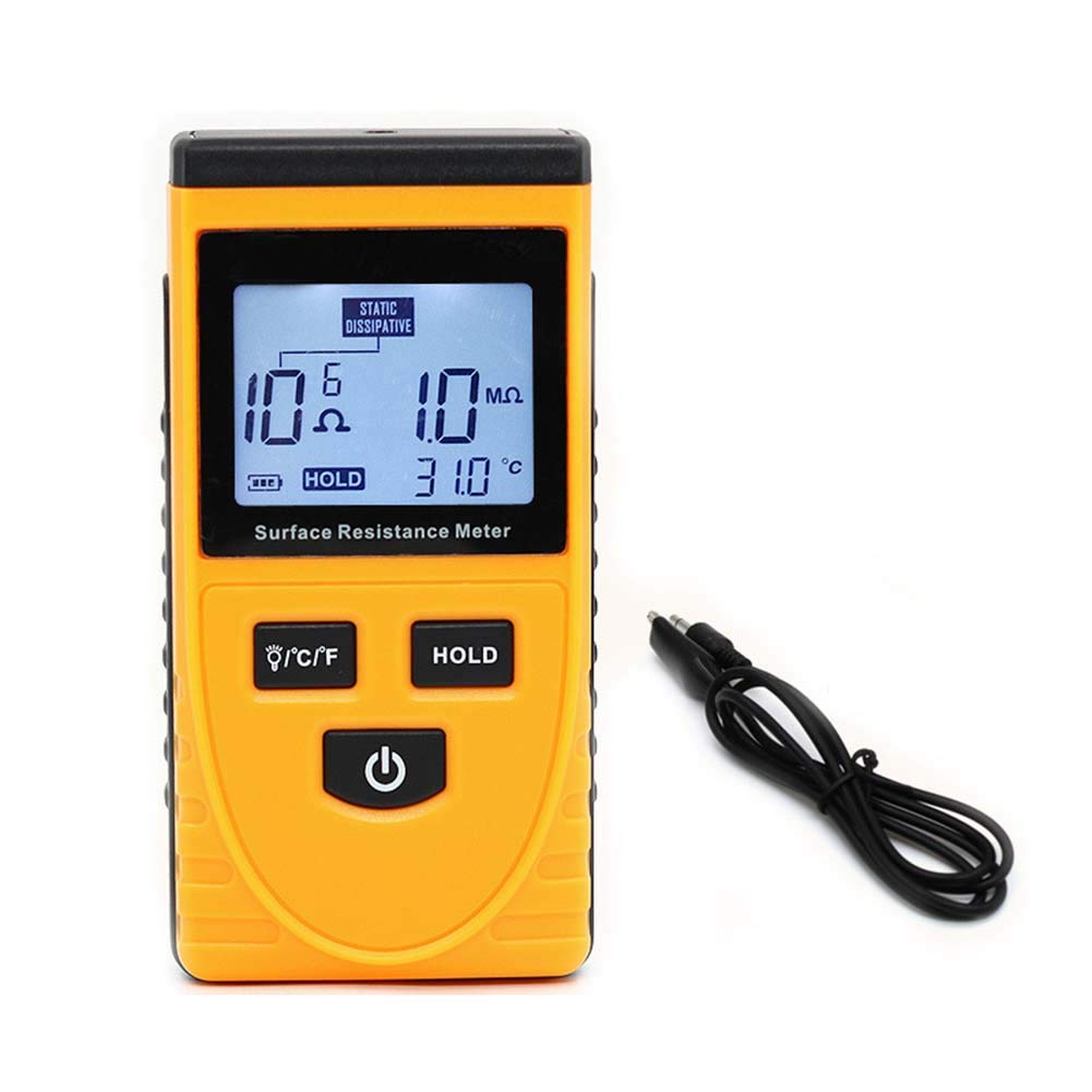 Messgerät für Oberflächenwiderstand, LCD Handgerät, Messgerät, statisches Detektor, hochpräzise, digitale elektrostatische Analyse