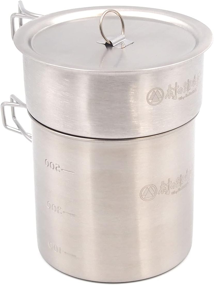 Made in Tsubame Sanjo MK-6026 2-way Stainless Steel Solo Rice Cooker Set with Storage Bag for Cooking at the Top Level at the Same Time!