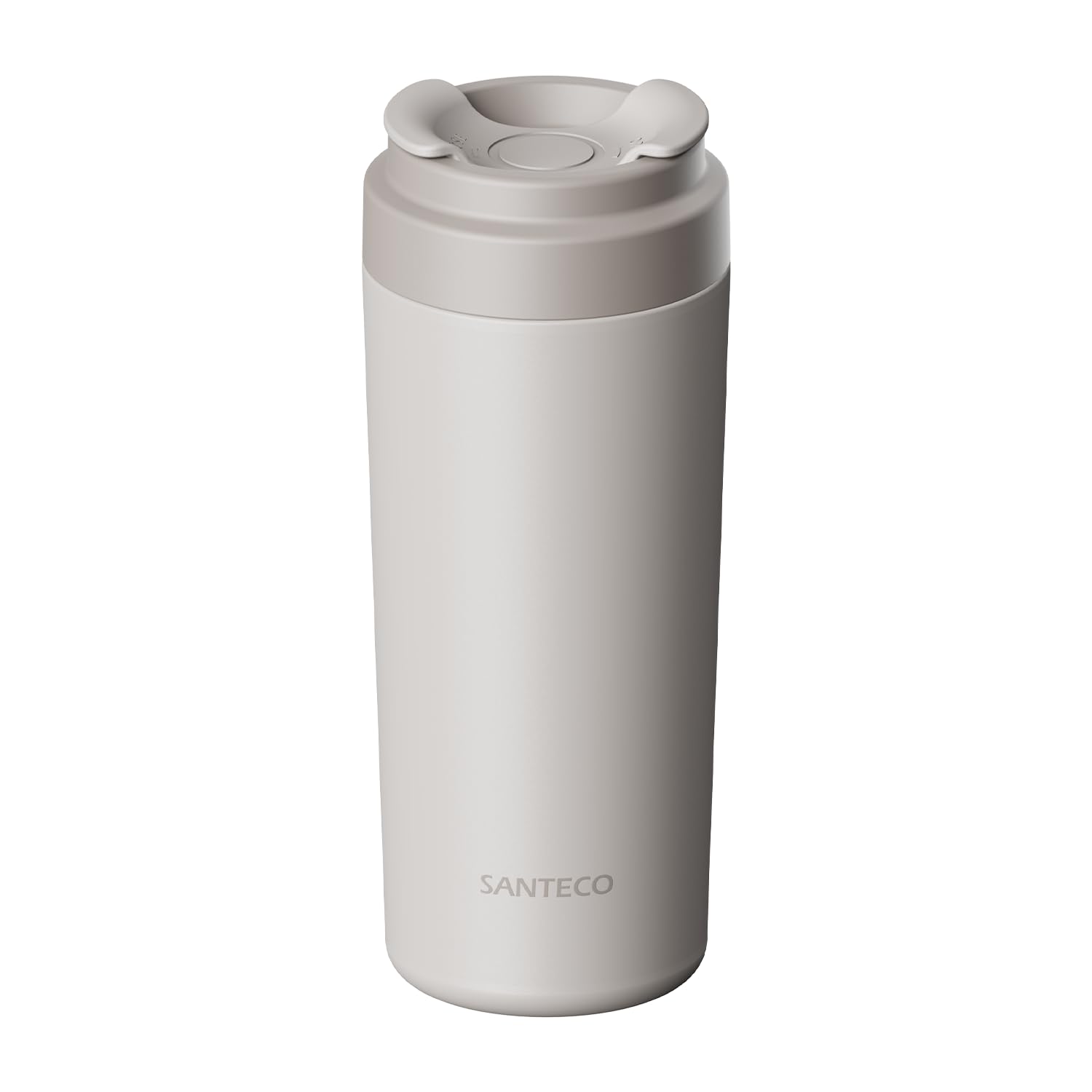 SANTECO Vakuumisolierte Edelstahl-Trinkflasche 630ml, Einhan