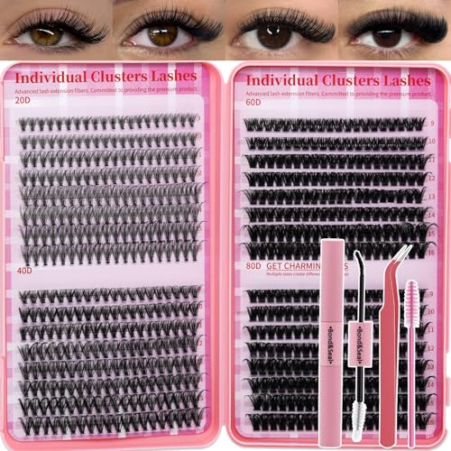Lash Clusters Kit for Beginners Eyelash Clusters Kit Lashes Clusters Kit Cluster Lashes Pestañas...