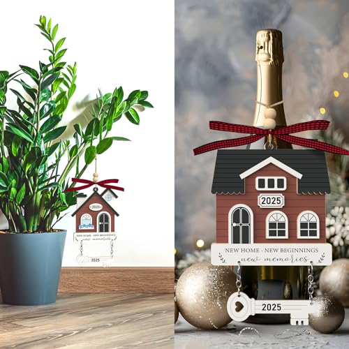 House Warming Gifts New Home - Housewarming Gifts for New House - Housewarming Gift Presents for Women, Couple - New House New Beginning -New House Owners Gift Ideas - Wooden Christmas Ornament 2025 - Image 6