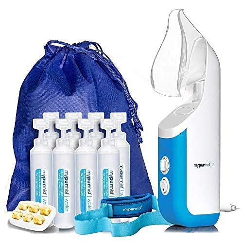 New! 2020 Model Mypurmist 2 Ultrapure Personal Handheld Vaporizer and Humidifier (Plug-in), and Steam Inhaler with Free Hands-Free Holder