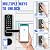 OLUMAT Smart Lock with Handle: Wi-Fi Keyless Entry Door Lock - Smart Locks for Front Door - Biometric Fingerprint Door Lock - Smart Door Lock with Keypad - Garage Door with App Control - Auto Lock