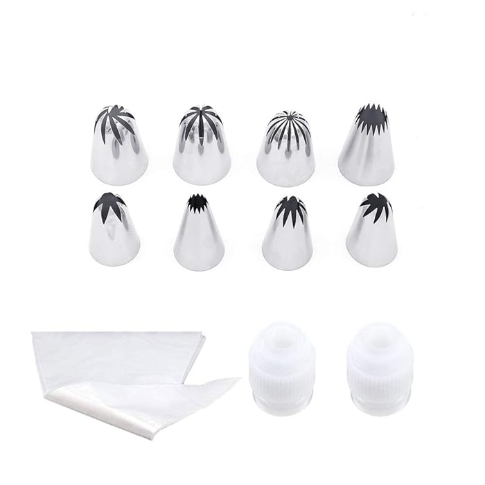 Buy DodoBee 20 Pcs Piping Tips, Premium Stainless Steel Large Icing