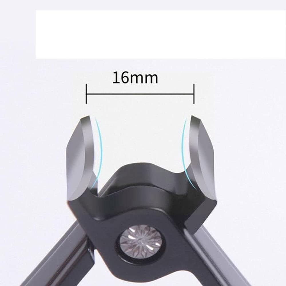 Ingrown Toenail Stainless Steel Nail Scissors,Professional Nail Clippers Wide Jaw Opening,Manicure Toenail Tools Scissors (Color : Black)