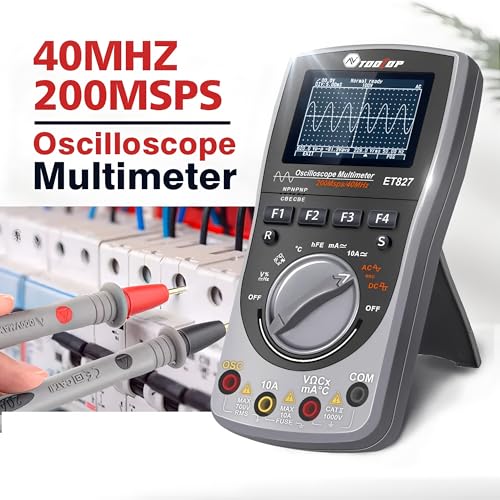 Oscilloscope numérique portable ET827 avec multimètre T-RMS 6000 points - 4