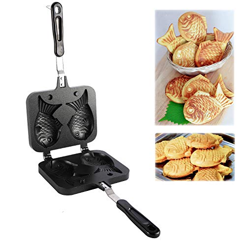 HYDDNice Taiyaki Fish-Shaped Cake Maker Waffle Pan Home DIY Cooking Party Hot Dessert