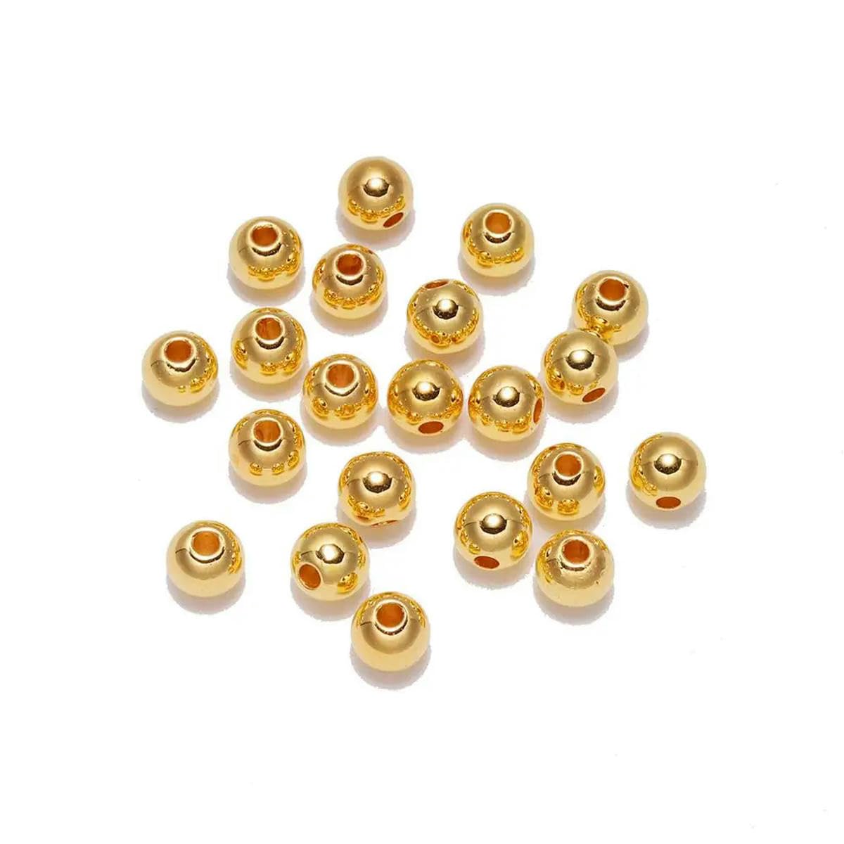 HUIOYG 50-1000Pcs with Hole ABS Imitation Pearl Bead 4/6/8/10/12MM for DIY Jewelry