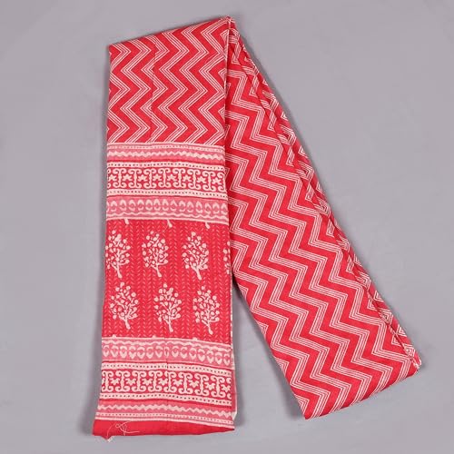 Image of Scarf For Girls 100% Pure Cotton Hand Block Printed Square