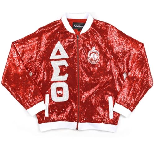 Delta Sigma Theta M4 Sequin Jacket Red