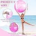 Meooeck 2 Pcs Giant Bouncy Balls Large Rubber Inflatable Marbleized Bouncing Giant Beach Balls for Kids and Adult, Pump Not Included(27 Inch,Light Pink, Light Blue)