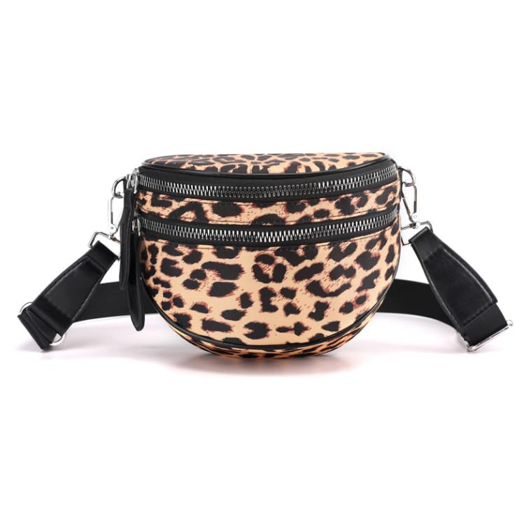 Nylon Crossbody Bag,Shoulder Bum Bags,Spacious Sling Bag Purse Fanny Packs with Shoulder Strap Handbag