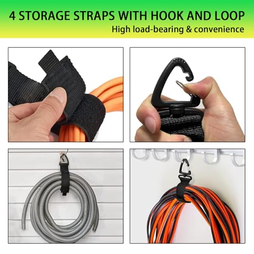 Image of RV Hose Storage Bag, RV Accessories Storage Bag with 4 Storage bag, Drawstring Mesh Top, RV Equipment Storage Organizer Bag for Sewer Hoses,Fresh /Black Water Hoses and Electrical Cords